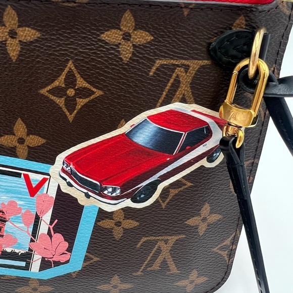 Sold! Louis Vuitton Neverfull MY LV WORLD TOUR Pochette Monogram Canvas Like New - Picture 6 of 15